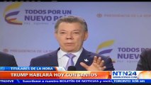 Vicepresidente de EE. UU. expresa su apoyo a Juan Manuel Santos en el proceso de paz con las FARC