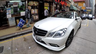 Mercedes E Coupe Tuned by Carlsson with Amazing Wheels. Seen in Hong Kong