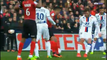 Diallo  goal - Guingamp vs olympique lyonnais 1-1 ligue 1  11.02.2017 (HD)
