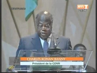 Cérémonie d'investiture du président Charles Konan Banni à la tête de la CDVR part 1