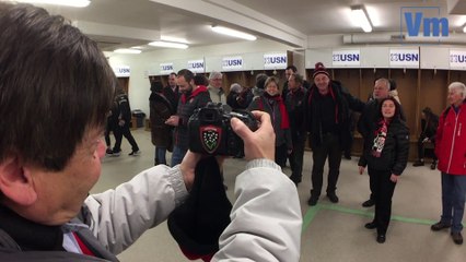 Les supporters du RCT dans les coulisses du stade Mayol