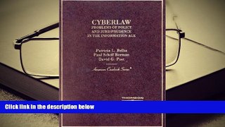 Kindle eBooks  Cyberlaw: Problems of Policy and Jurisprudence in the Information Age (American