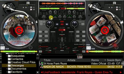 Frank Reyes con virtual dj by Alberto Chust