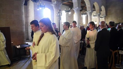 اعادة فتح كنيسة مسيحية اثرية احرقها متطرفون يهود قبل نحو عامين