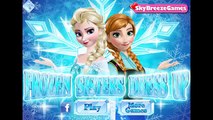 Замороженные сестры одеваются Анна и Эльза Дисней Детские игры для девочек