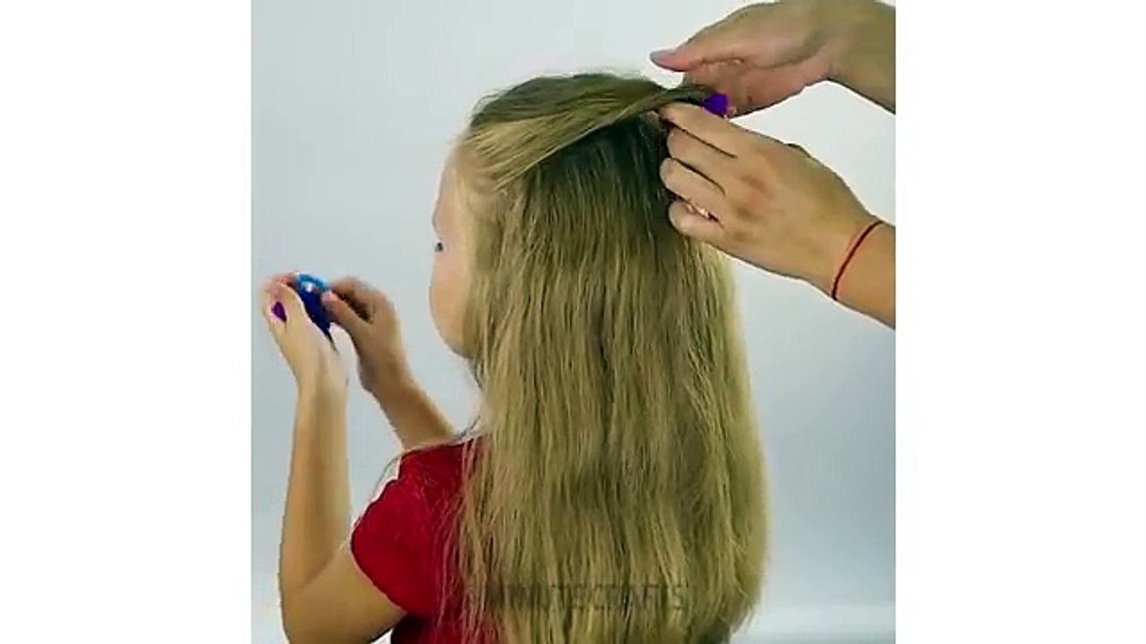 3 adorable 1-minute hairstyles for girls l 5-MINUTE CRAFTS
