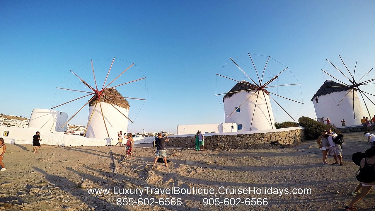 Mykonos Windmills Cruise Holidays | Luxury Travel Boutique 955-602-6566   855-602-6566 GTA Kingsway Etobicoke Toronto On