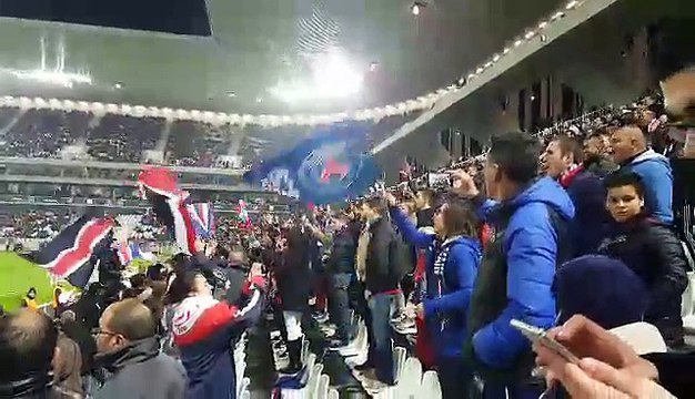 Supporters Biassais lors du match Bordeaux /PSG