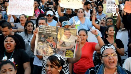 Hondureños protestan contra condena de estudiante por asesinato