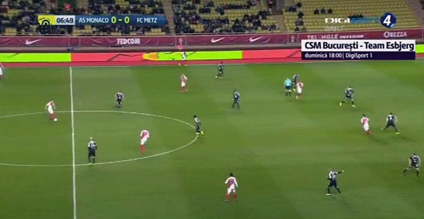 AS Monaco 1 - 0 Metz 11-02-2017