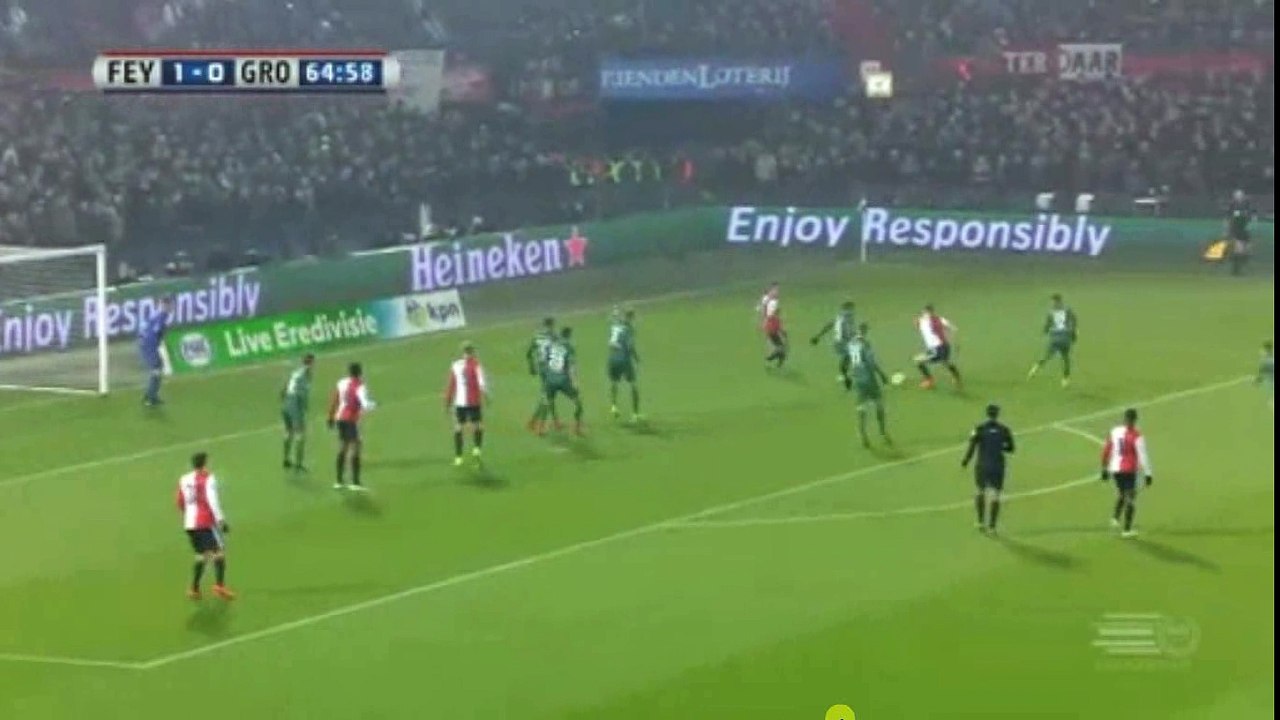 Toornstra Second Goal - Feyenoord vs FC Groningen 2-0  11.02.2017 (HD)