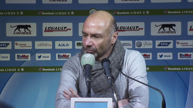Conférence de presse AJ Auxerre - Stade Brestois 29 (3-1) Cédric DAURY (AJA) - Jean-Marc FURLAN (BREST) - 20162017 -