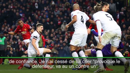 25e j. - Mourinho : "Martial avait besoin d'un coup de pouce"