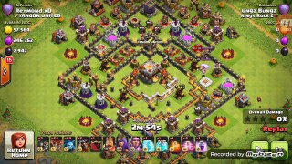 3 Star Raid Using LAVA HOUND %26 LOONS- CLASH OF CLANS ATTACK STRATEGY