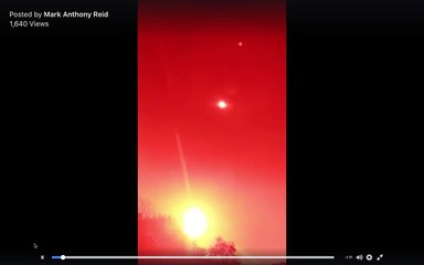 NIBIRU star system over our sun Australia under red filter