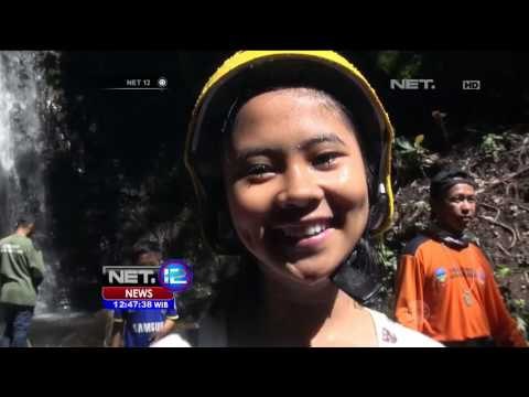 Sensasi Rappeling di Air Terjun Ngebul - NET12