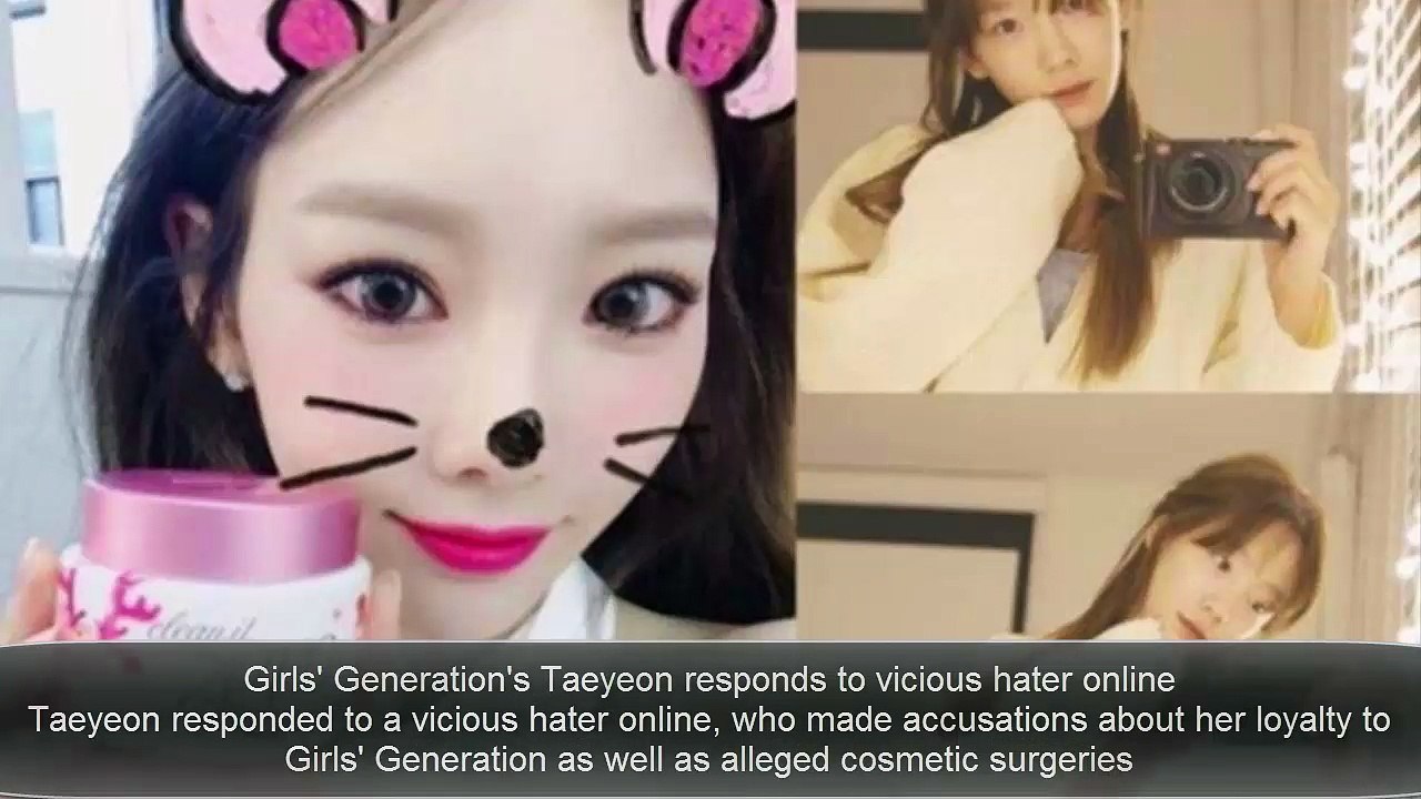 Girls' Generation's Taeyeon responds to vicious hater onlinefights back at a netizen