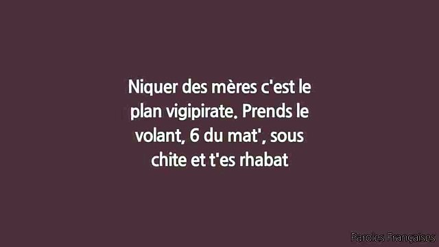 Hornet La Frappe - Nos Vies (Paroles⁄Lyrics)