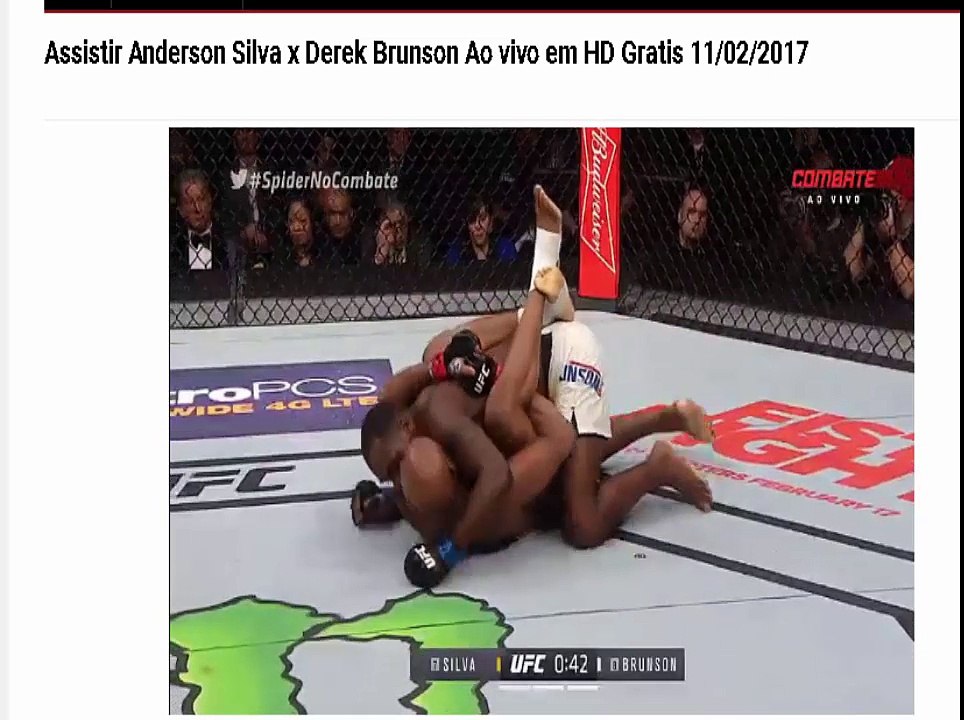 Luta Completa UFC 208 Anderson Silva x Derek Brunson 11/02/2017