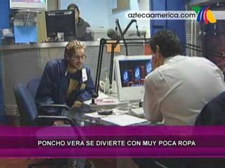Poncho Vera en calzones por apuesta