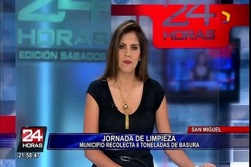 San Miguel: recolectan 8 toneladas de basura en la Costanera