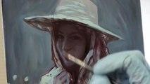 Unintentional ASMR: Incredible Artist Paints Oil Painting