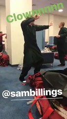Sam Billings Dancing In Dressing Room