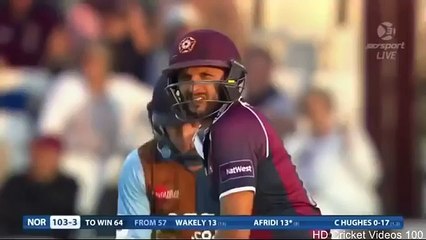 Shahid Afridi Magnificent Innings In County Cricket 2016