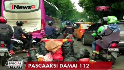 Sampah Aksi Damai 112 Belum Diangkut Petugas Kebersihan