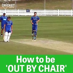 Usman Khawaja Got Out Due to a Chair - Video