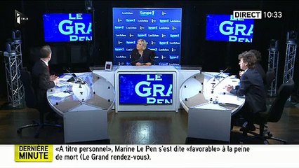 Invitée de matin sur Europe 1, Marine Le Pen rebaptise Fabien Namias en David Pujadas: "Vous posez les mêmes questions !