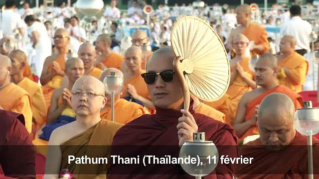 La Thaïlande honore Buddha avec les célébration Makha Bucha