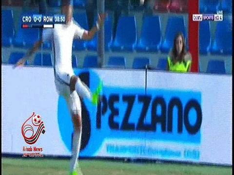 هدف الشوط الاول لمباراة ( كروتوني 0-1 روما ) الدوري الايطالي
