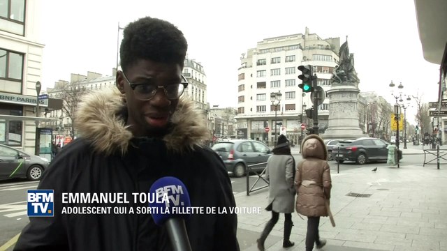 Bobigny: Emmanuel raconte comment il a sauvé la fillette d'une voiture en flammes