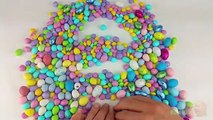 Learn To Count 1 to 30 with Candy Numbers! Surprise Eggs with Smarties Skittles and Candy Circles
