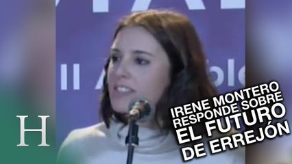 Irene Montero habla sobre el futuro de Errejón