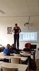 What Female Teacher Is Doing In Biology Class