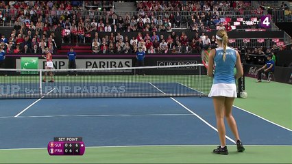 Tennis - Fed Cup : Mladenovic perd le premier set au tie break