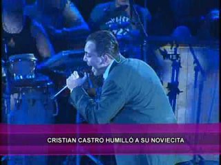 Cristian Castro ¿Humilló a su novia?