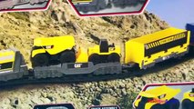 Caterpillar Iron Diesel Train Construction Toys for Kids - Crane Dump Truck Front Loader Bulldozer