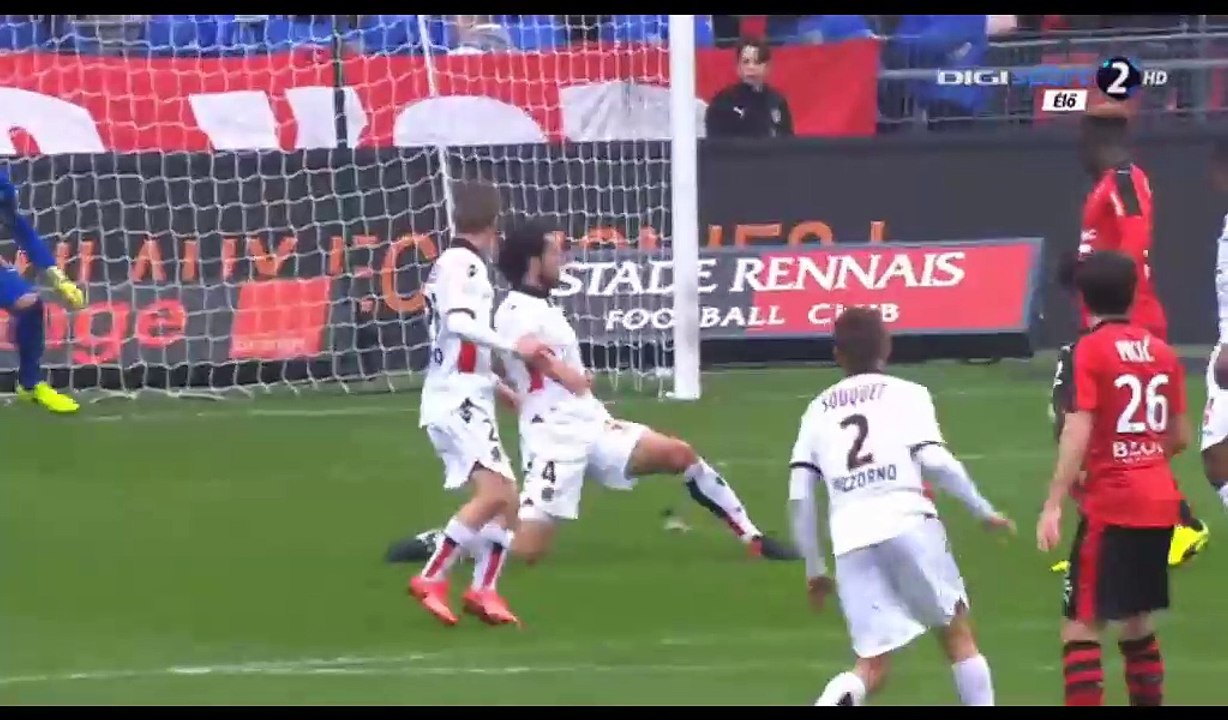 All Goals & Highlights HD - Rennes 2-2 Nice - 12.02.2017