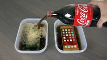 Samsung Galaxy S7 Edge vs. iPhone 6S Plus Coca-Cola Freeze Test 9 Hours! Will It Survive - - YouTube