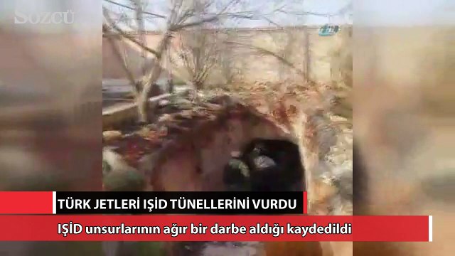 Türk jetleri DEAŞ tünellerini vurdu