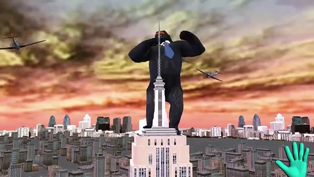 King Kong Finger Family Collection | 3D Finger Family Gorilla | Crazy Gorilla Finger family