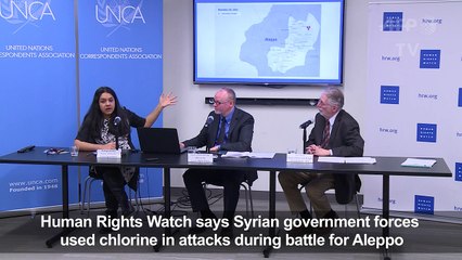 Syrian forces used chemical weapons in Aleppo: HRW