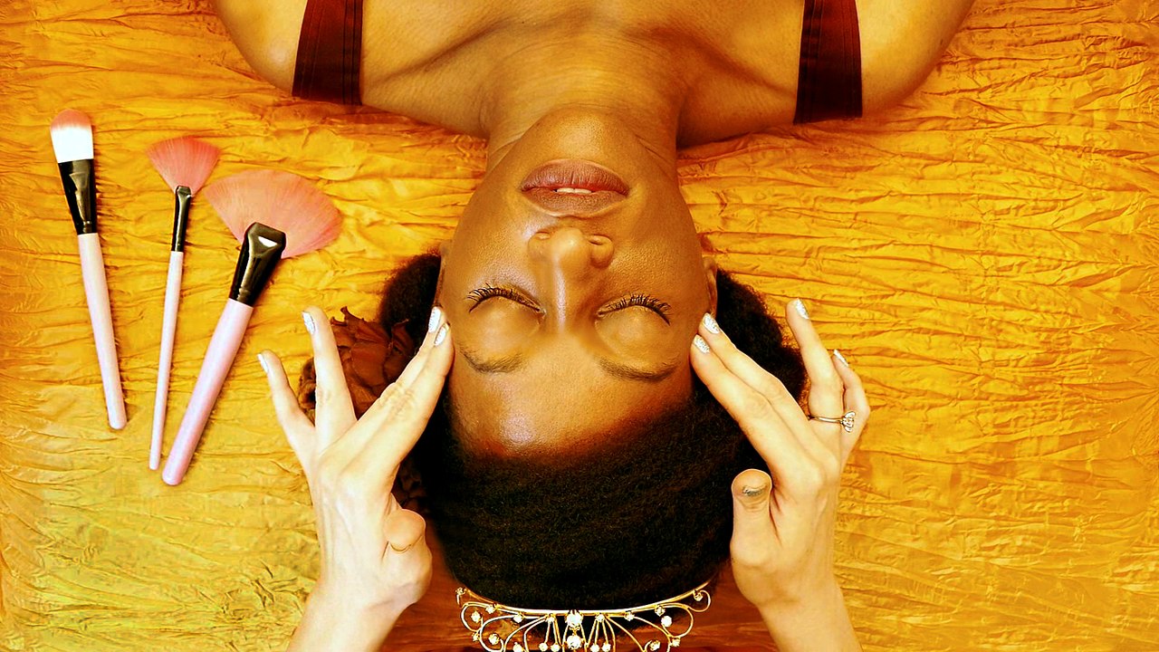 ASMR Scalp Massage & Spa Treatment – Soft Spoken, Facial Brushes, Corrina & Princess