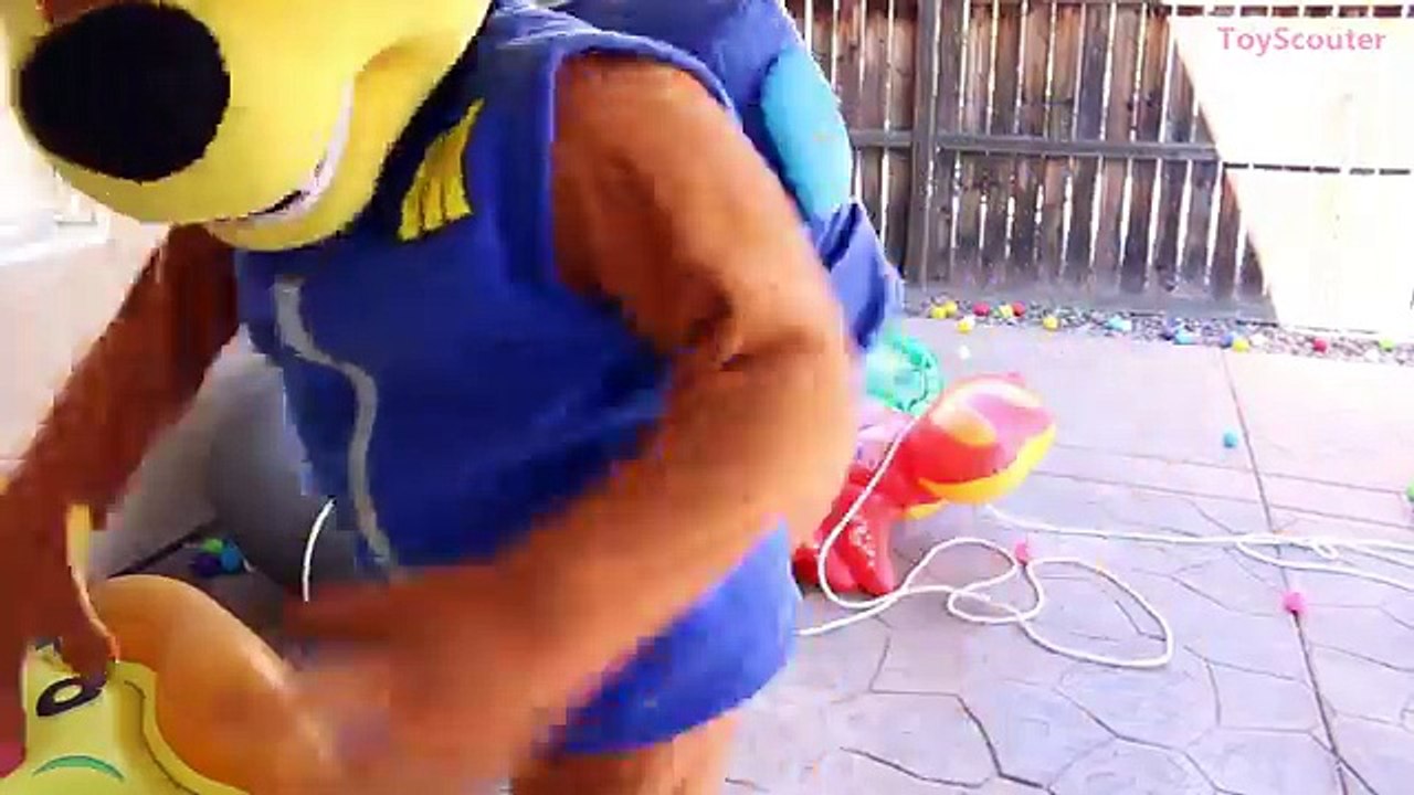 Is Frozen Elsa a Ghost? w/ Spiderman, The Witch, Paw Patrol Chase & T-Rex in Real Life