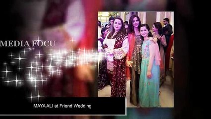 Maya Ali Celebrating her Friend's Wedding