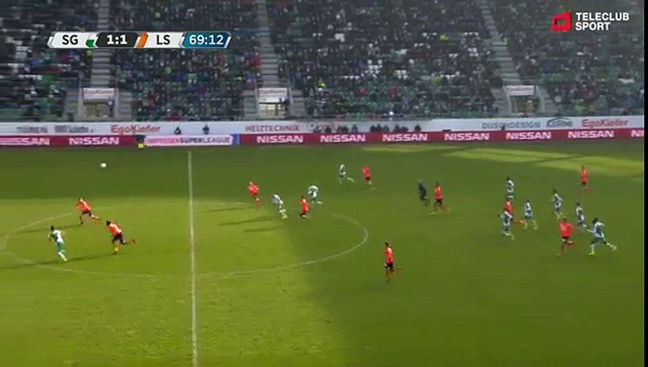 Sankt Gallen 2:1 Lausanne (Swiss Super League 12 February 2017)