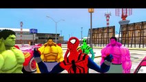 Spiderman Nursery Rhymes & Hulk Colors Lightning McQueen Disney Cars - ABC Kids Song